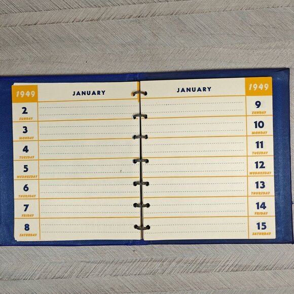 1949 Lackland Air Force Base Calendar Training Command Vintage Militaria Decor - Picture 4 of 8